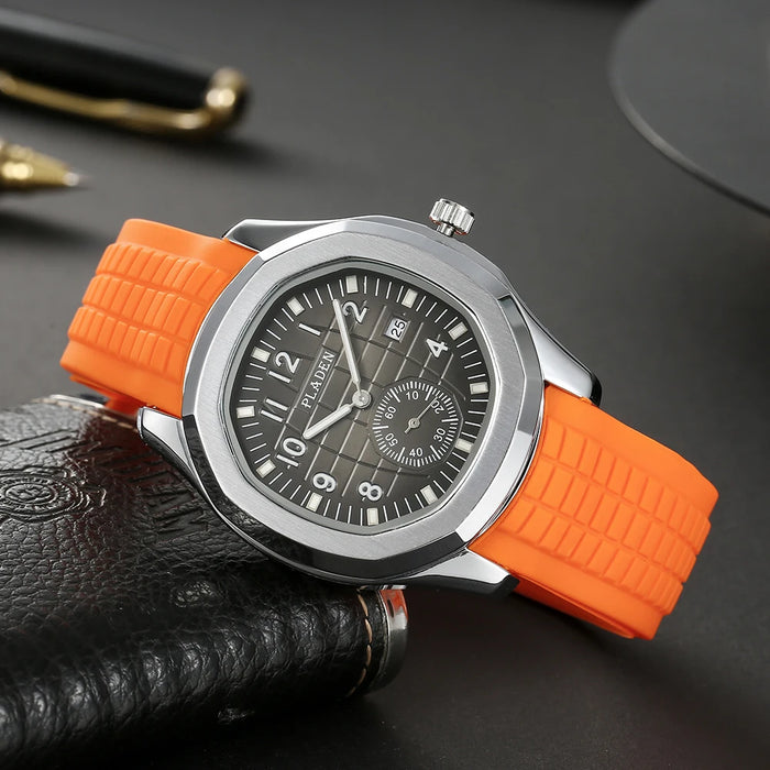 PLADEN Reloj Deportivo Hombre — Silicona y Cuarzo