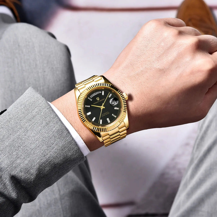 PAGANI DESIGN Day-Date Gold 2025 — Automático Día y Fecha · Acero Dorado 40mm