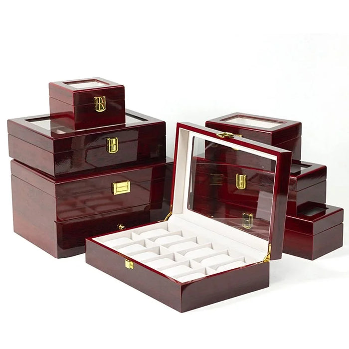 Caja de Madera para Relojes — Presentación Elegante