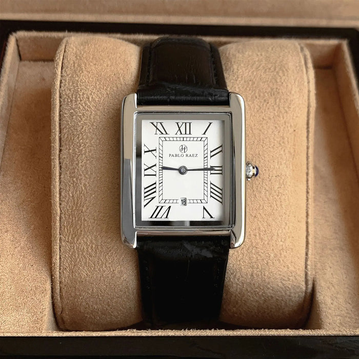 Reloj Hombre Business Retro con Calendario — Cuarzo de Lujo