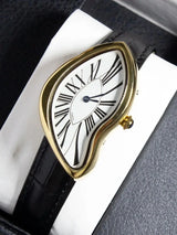 Reloj Hombre Cuarzo Vintage — Diseño Creativo Asimétrico