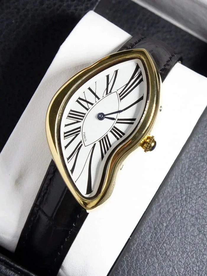 Reloj Hombre Cuarzo Vintage — Diseño Creativo Asimétrico