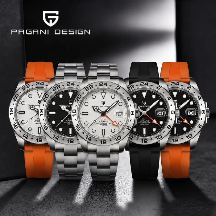 PAGANI DESIGN PD-1682 GMT — Automático Buceo y Doble Zona Horaria